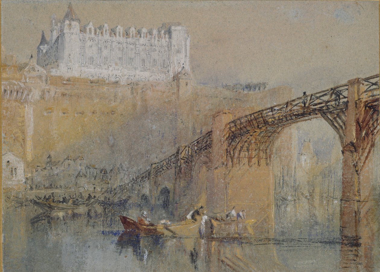 Het Kasteel van Amboise door Joseph Mallord William Turner