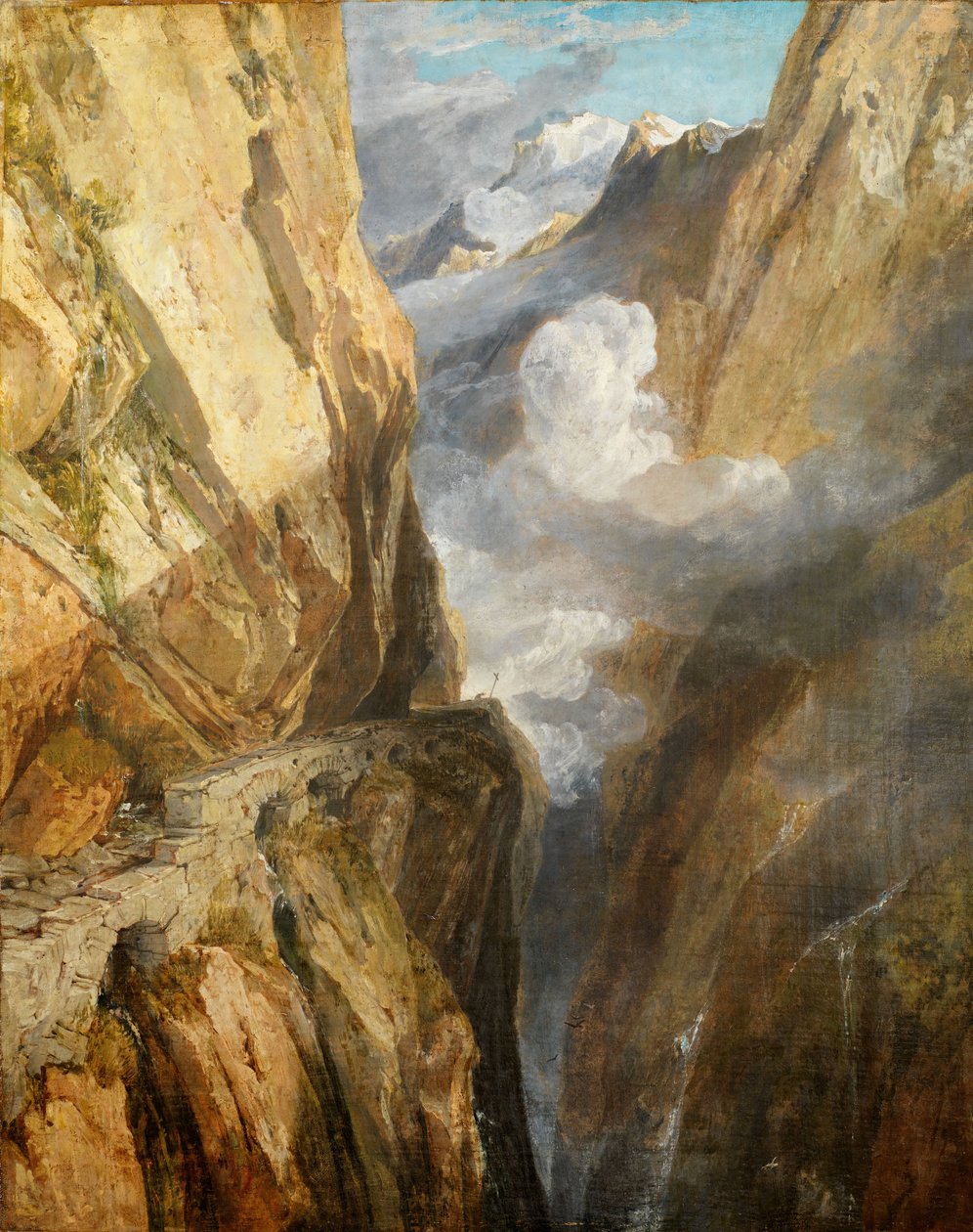 De pas van Sint Gotthard, Zwitserland door Joseph Mallord William Turner