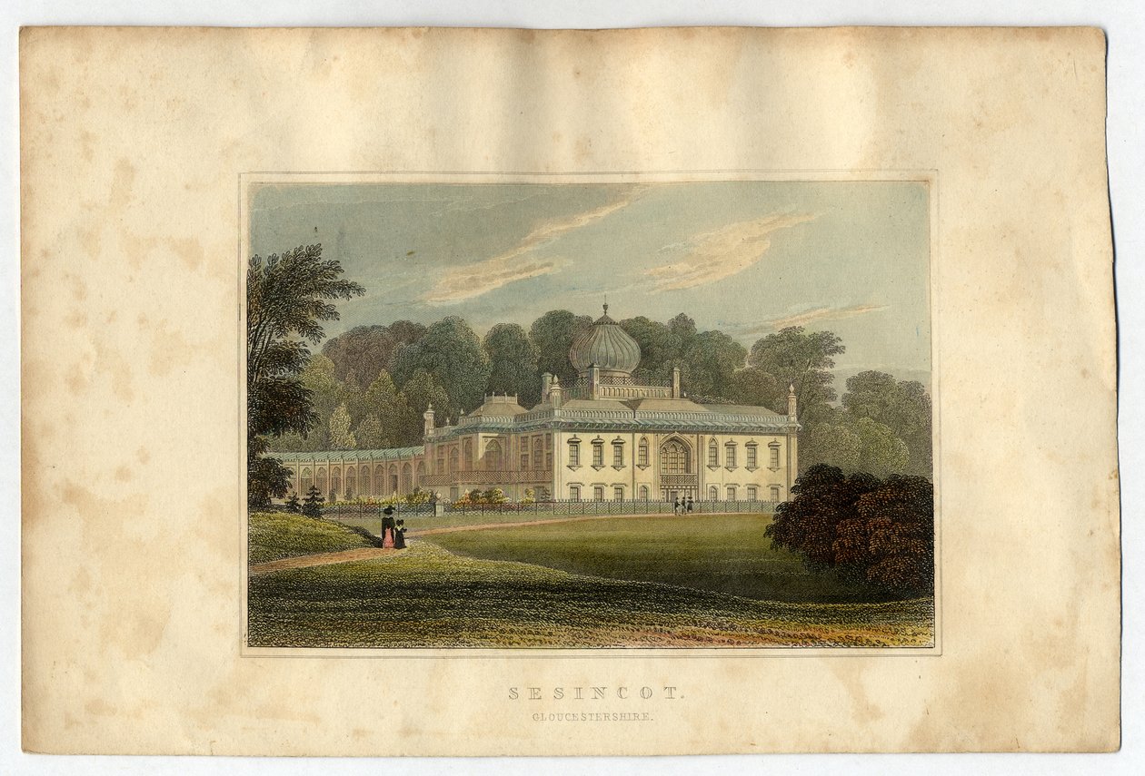 Sezincote House, Gloucester, 1823 door J.P. Neale