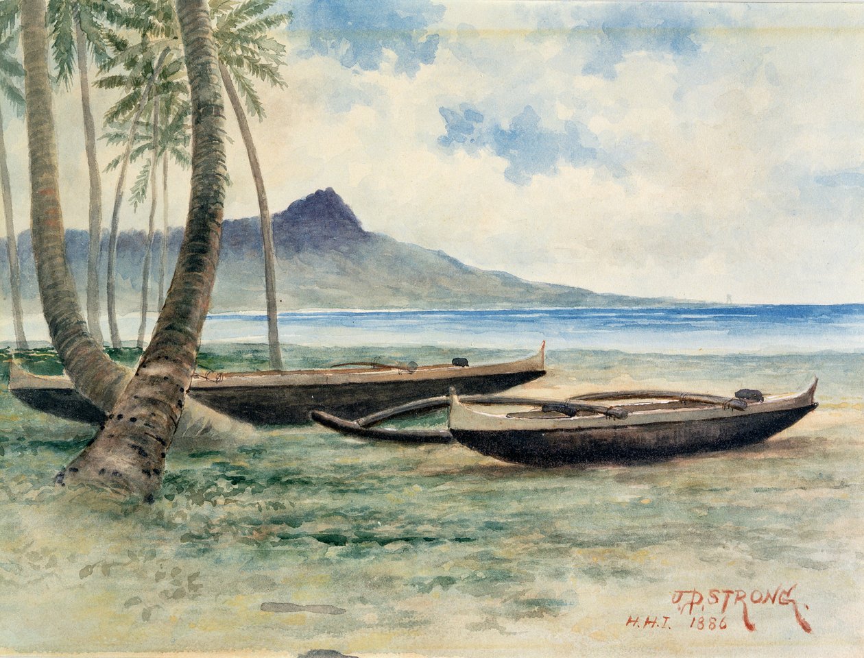 Diamond Head, Hawaii door J.P. Strong