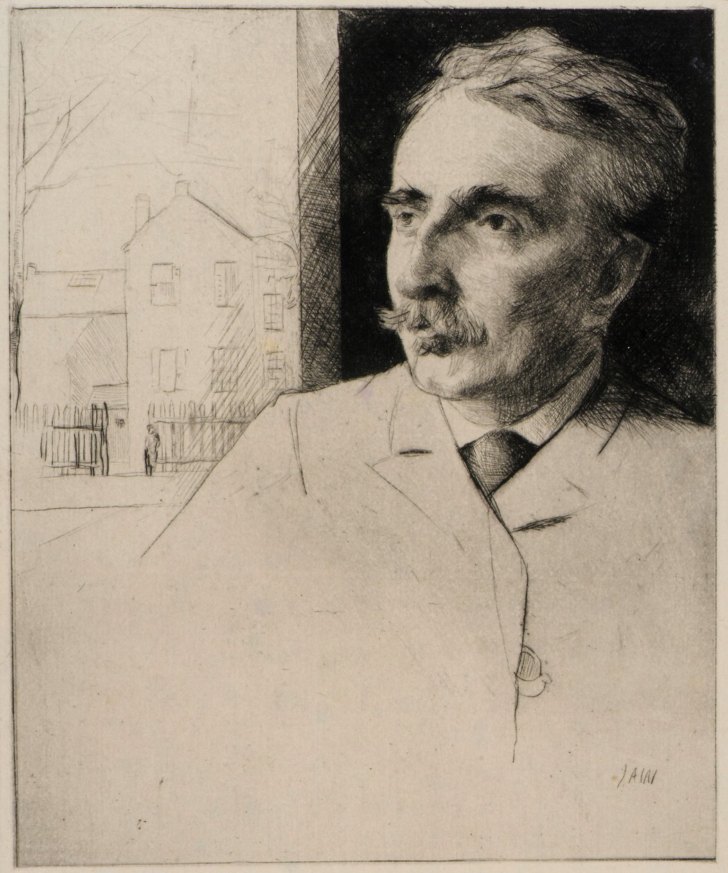 Portret van John F. Weir door J. Alden Weir
