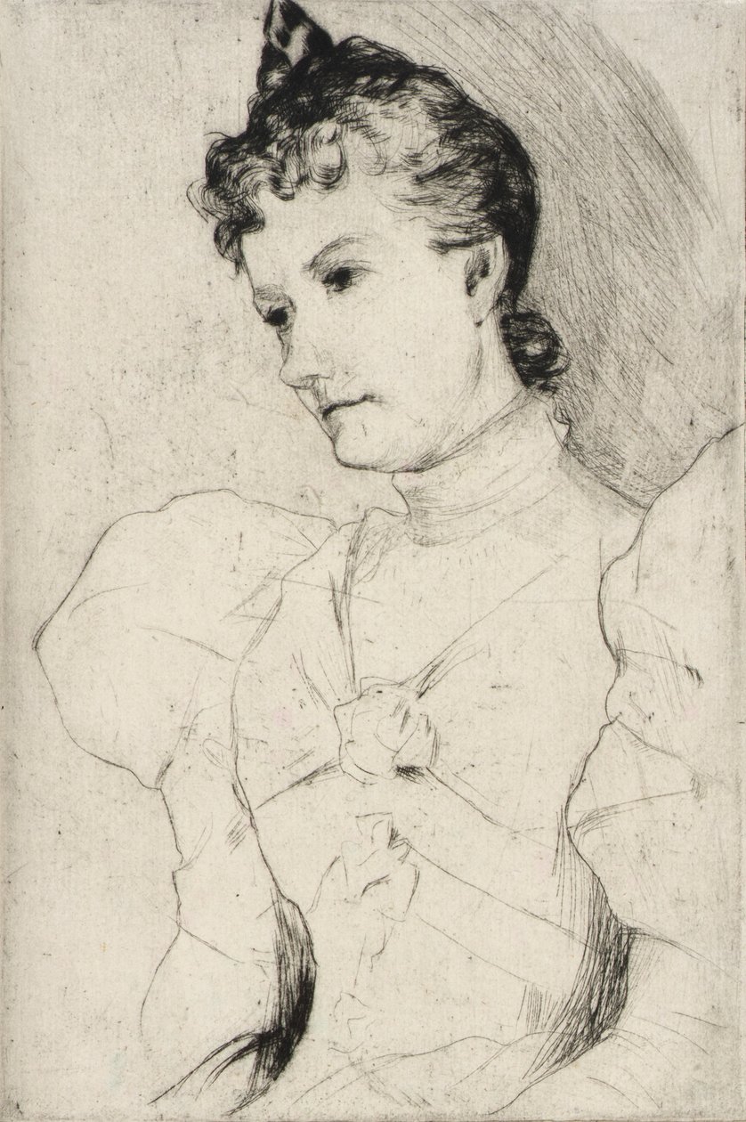 Portret van Miss Ross door J. Alden Weir