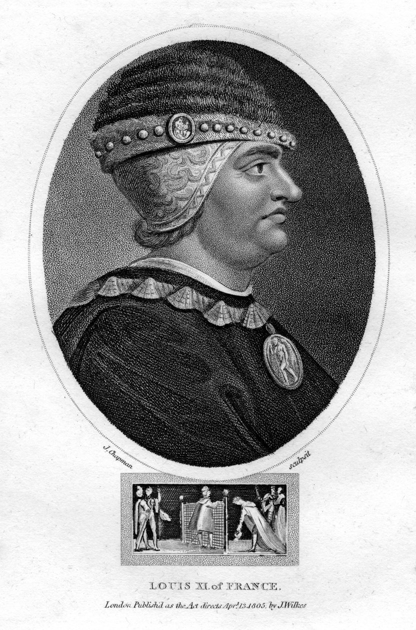 Lodewijk XI, Koning van Frankrijk, 1805 door J. Chapman