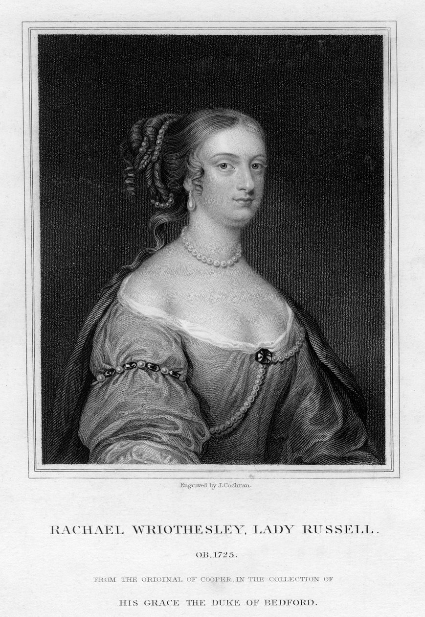 Rachael Wriothesley, Lady Russell, 19e eeuw door J. Cochran