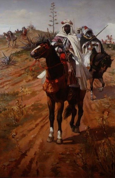 Arabische Ruiters door J. Colaco