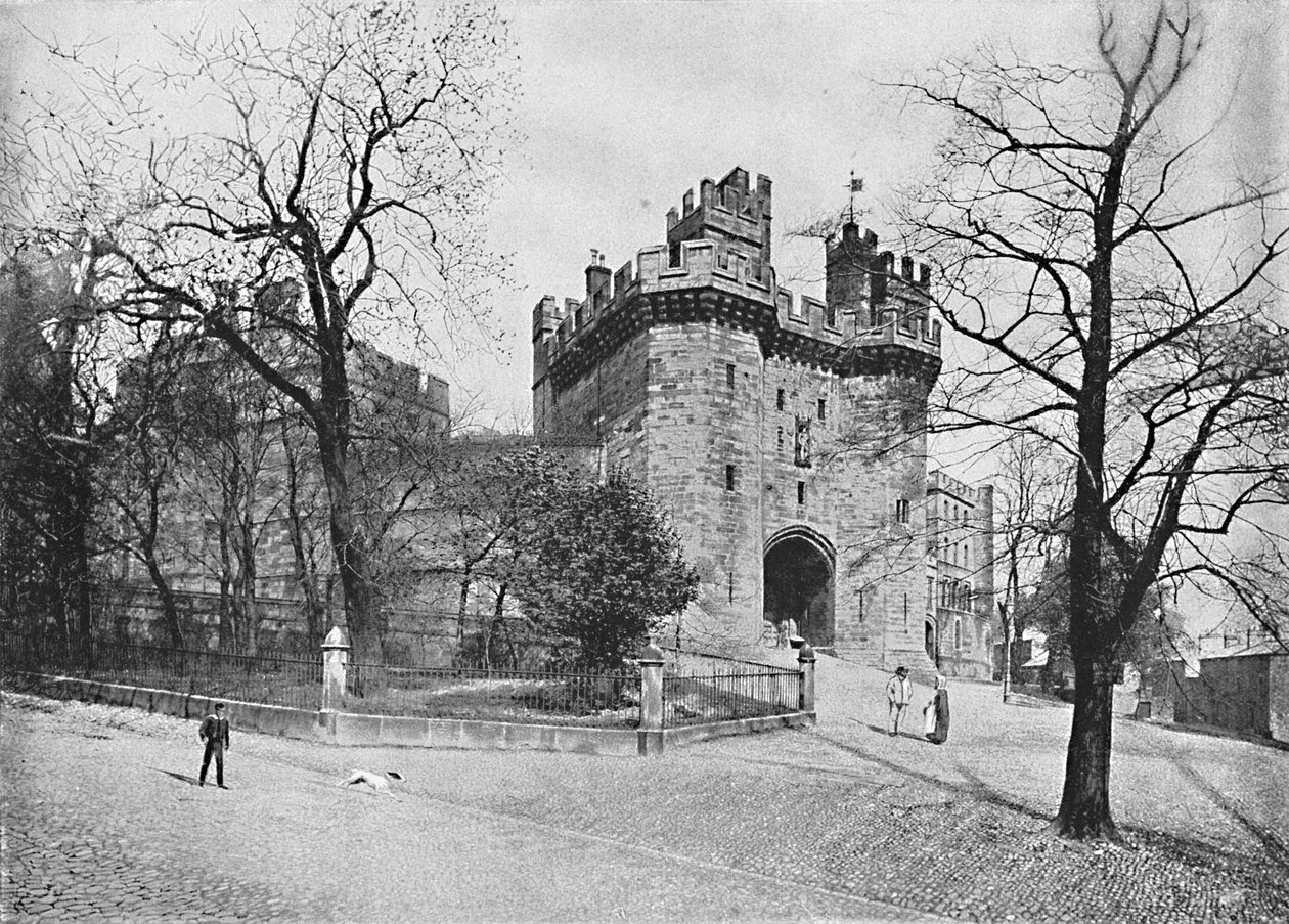 Lancaster Castle: John of Gaunts Toren, ca. 1896 door J. Davis