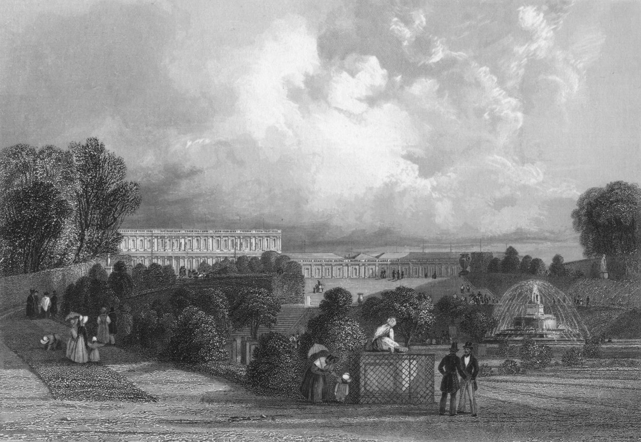 De Tuin van Versailles, 1839 door J. Davis