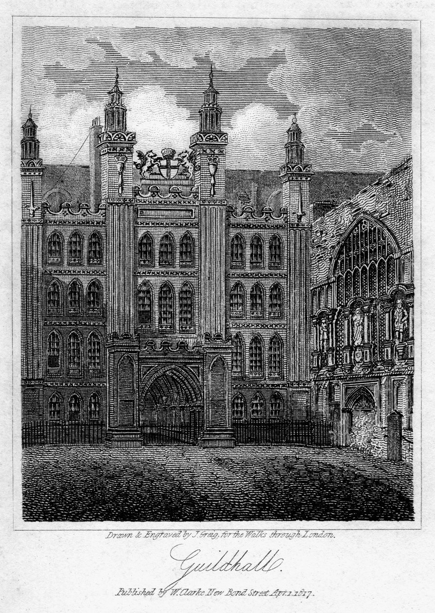 Guildhall, City of London door J. Greig