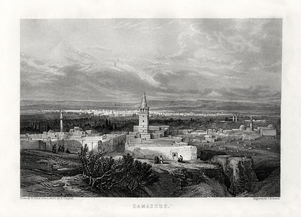 Damascus, Syrië door J. H. Kernot