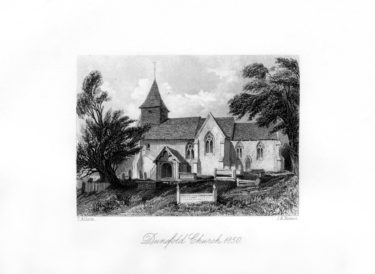 Dunsfold Kerk, Surrey door J. H. Kernot