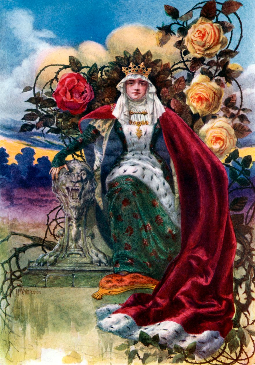 Een koningin van rozen, 1908-1909 door J. H. Valda