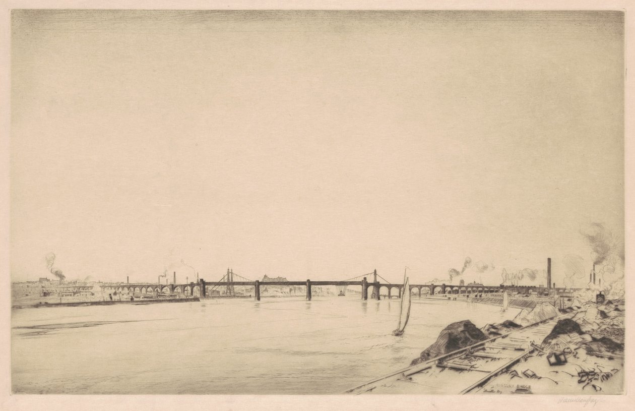 Runcorn Brug door J. Hamilton Hay