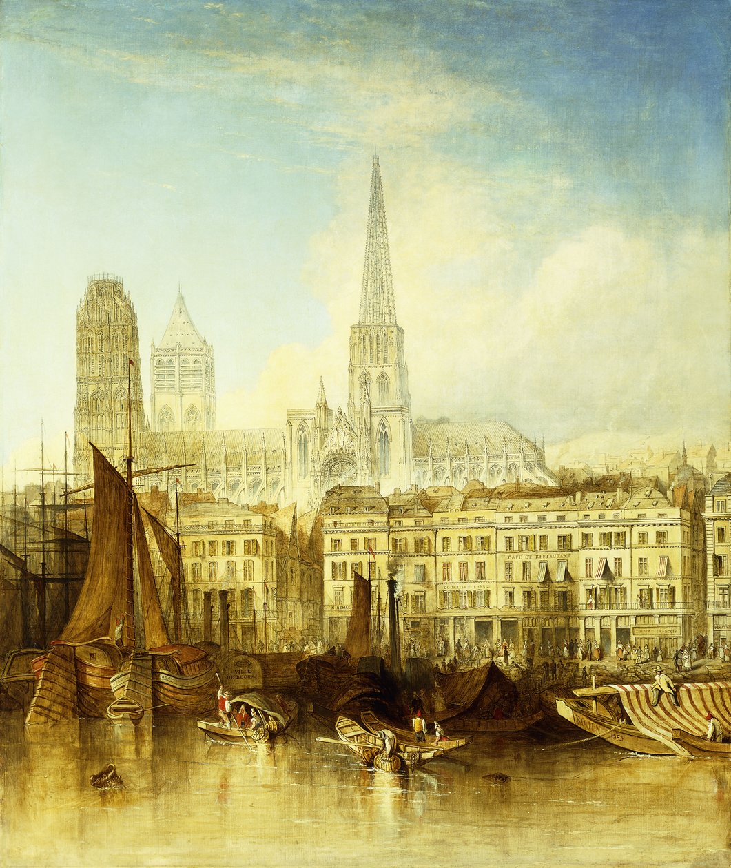 De Kade in Rouen door J. Henshall