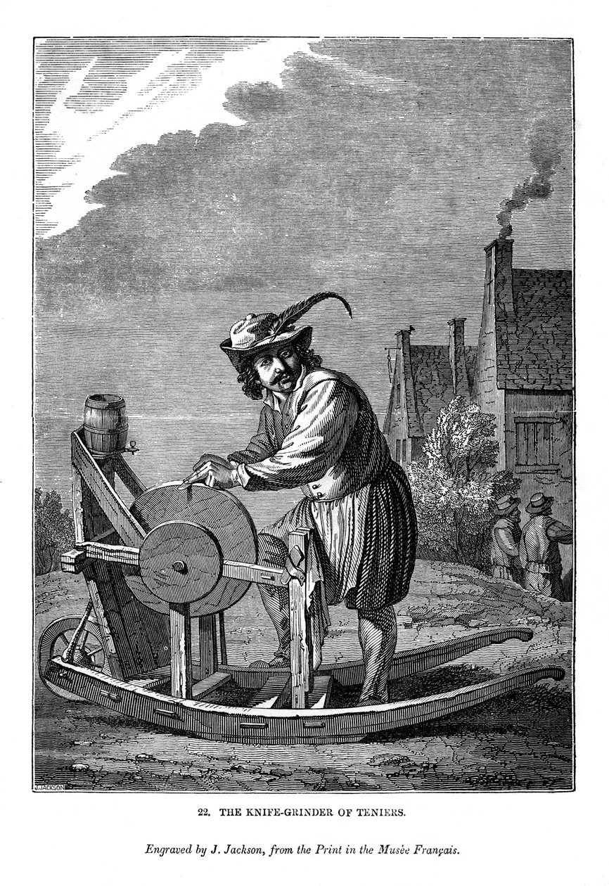 De messenslijper van Teniers, ca. 1630-1690, 1843 door J. Jackson