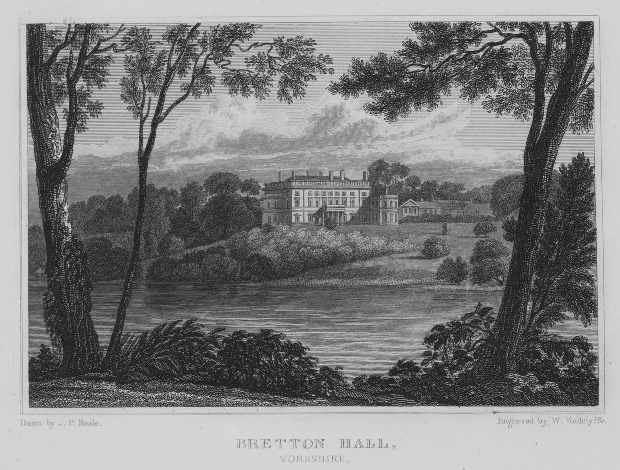 Bretton Hall, Yorkshire door John Preston Neale