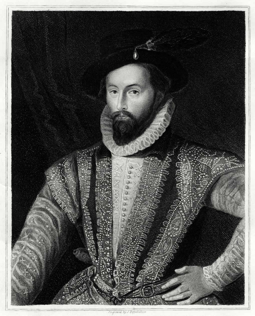 Sir Walter Raleigh door J. Posselwhite