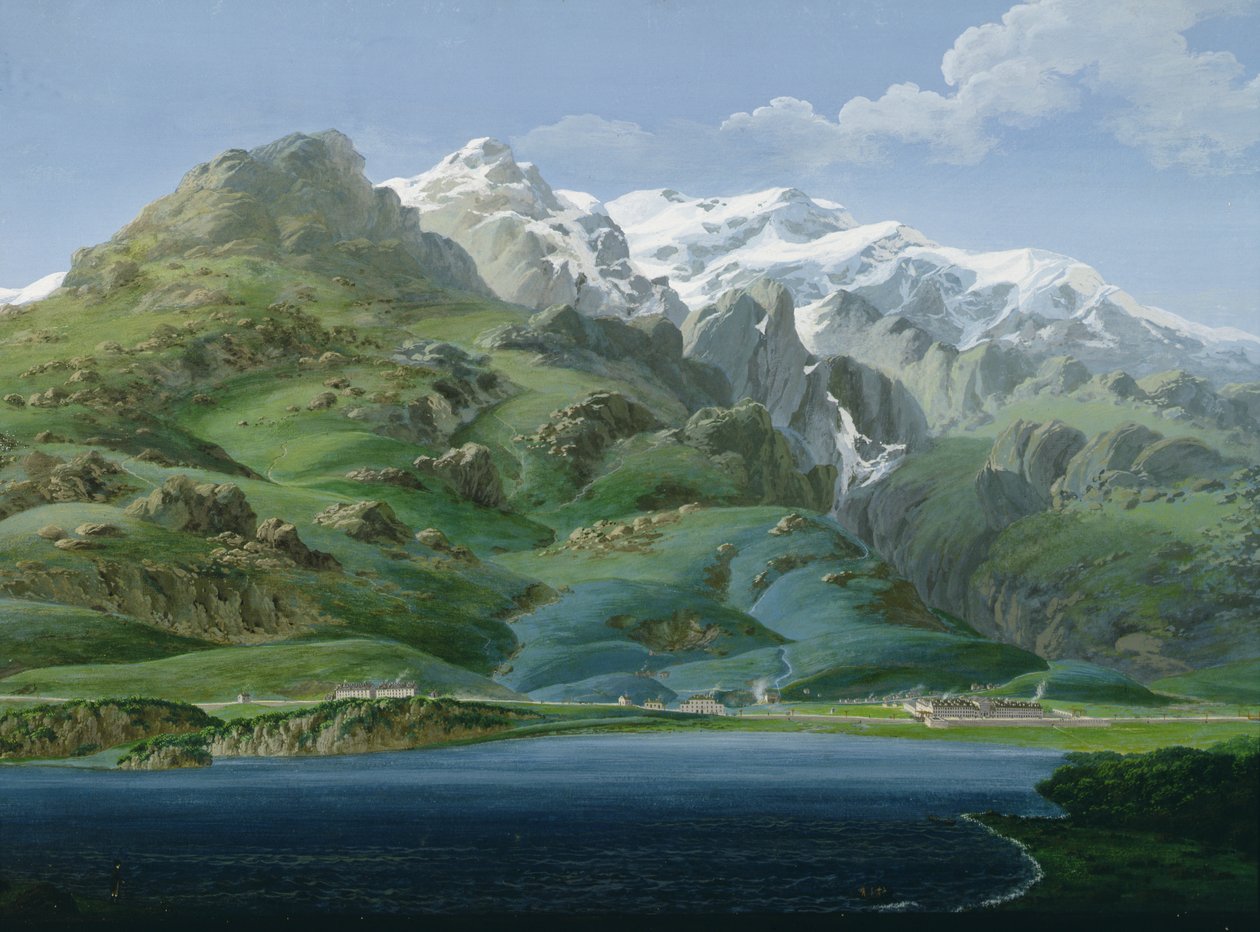 Uitzicht op Mont Cenis door J. Reviglio
