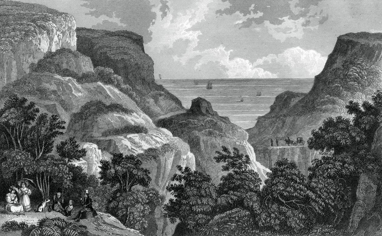 Danes Dyke, 19e eeuw door J. Rogers