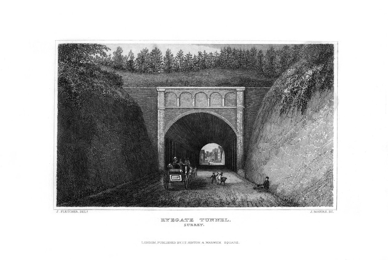 Ryegate Tunnel, Surrey door J. Rogers