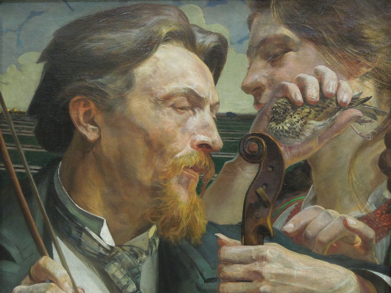 Portret van de schilder Antoni Zembaczyński door Jacek Malczewski