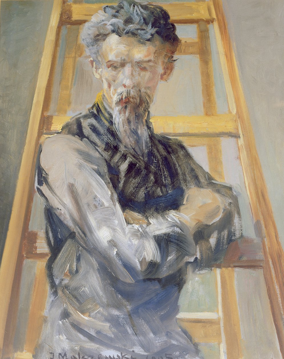 Zelfportret, 1905 door Jacek Malczewski