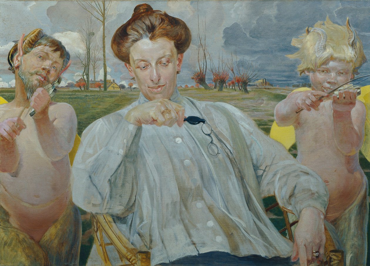 De vrouw van de kunstenaar door Jacek Hyacinth Malczewski