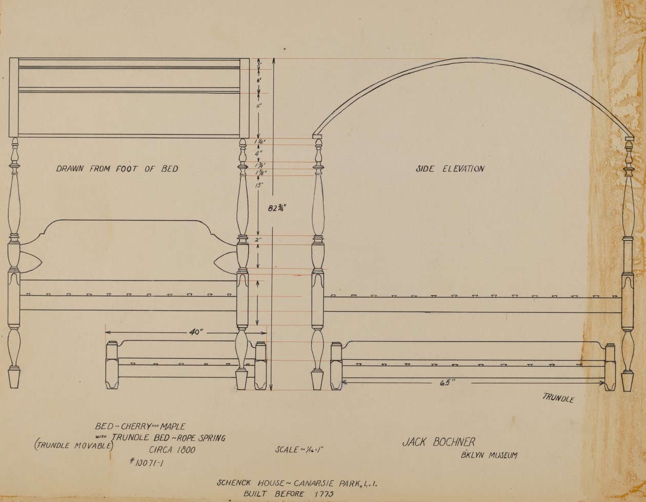 Bed en onderschuifbed door Jack Bochner