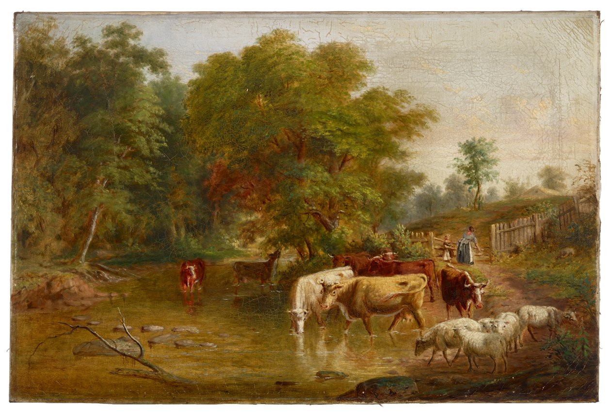 Boerenlandschap door Jacob Cox
