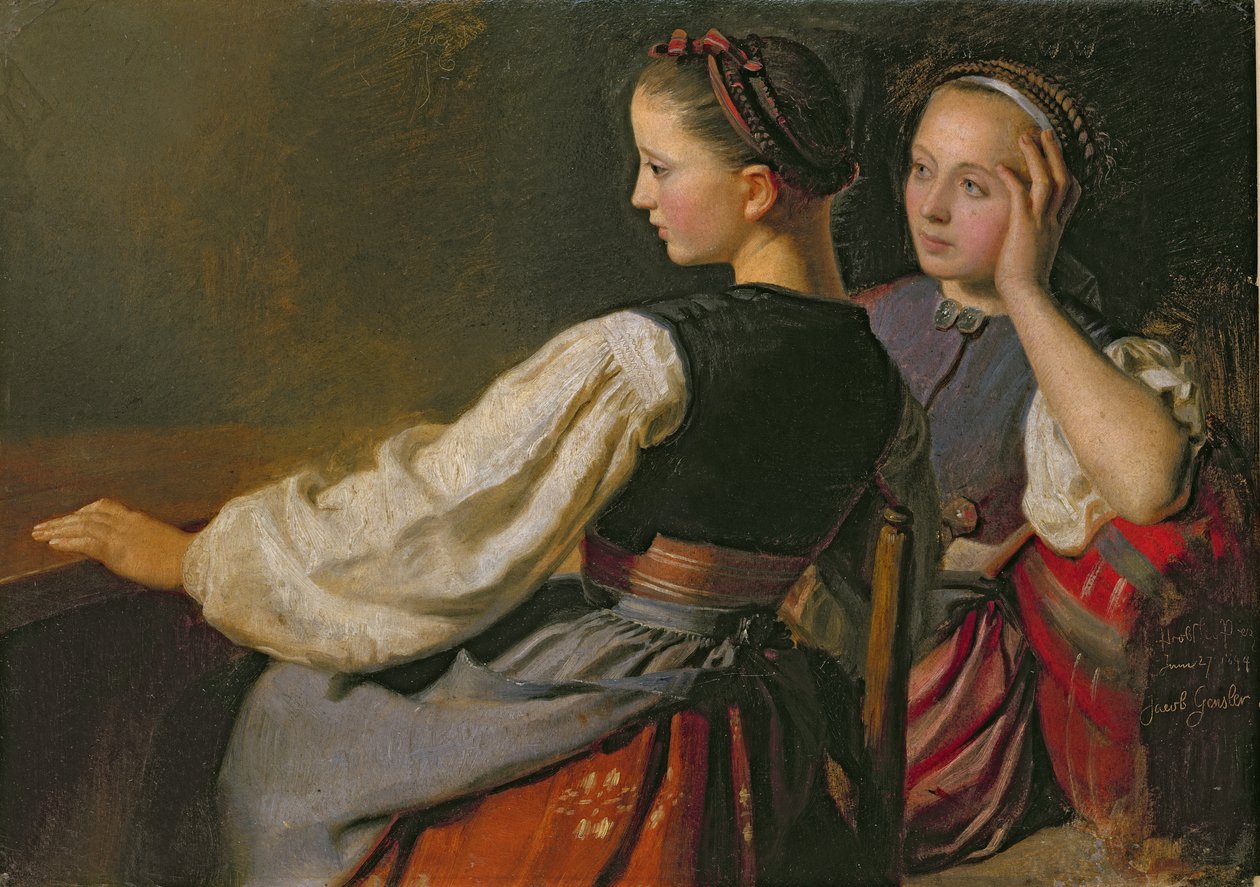 Een meisje uit Probsteier, 1844 door Jacob Gensler
