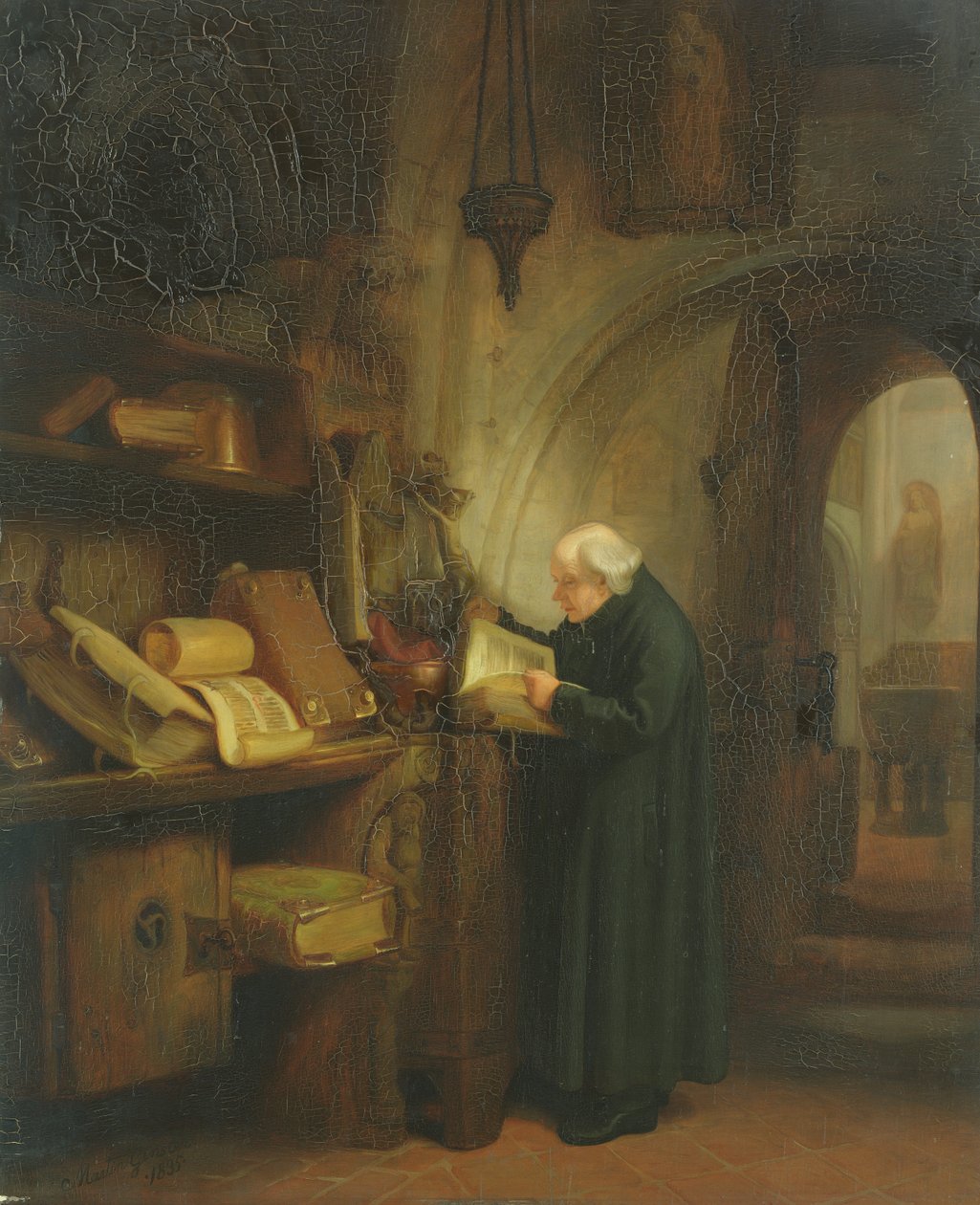 De vestry, 1835 door Jacob Gensler