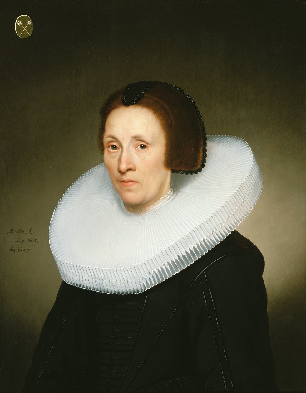 Portret van Johanna van Diemen, 61 jaar oud, 1647 door Jacob Gerritsz Cuyp