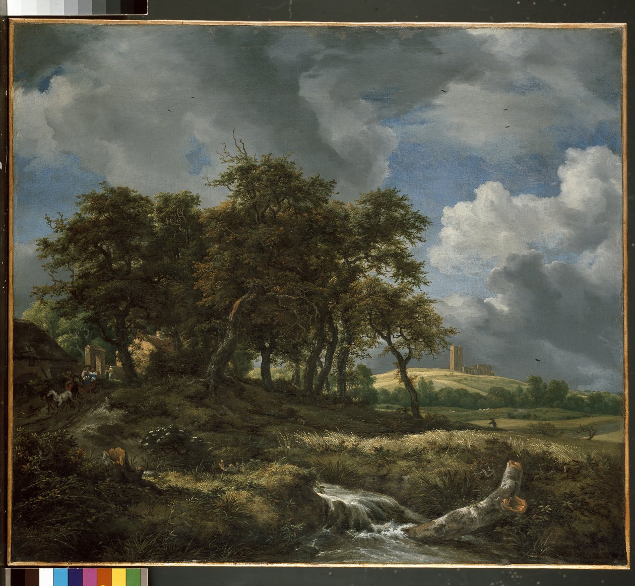 Landschap bij Muiderberg, vroege 1650s door Jacob van Ruisdael