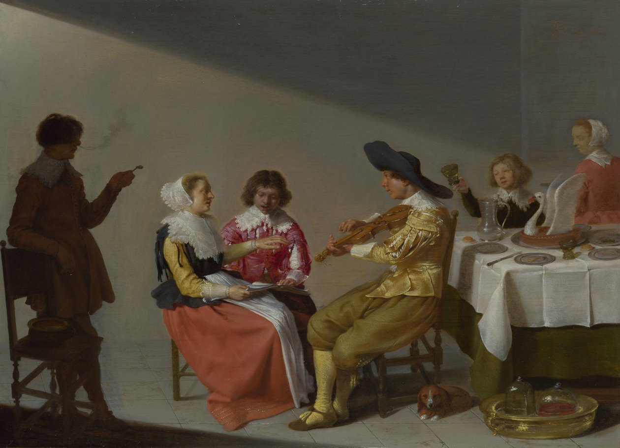 Een Muzikaal Gezelschap door Jacob Jansz van Velsen  