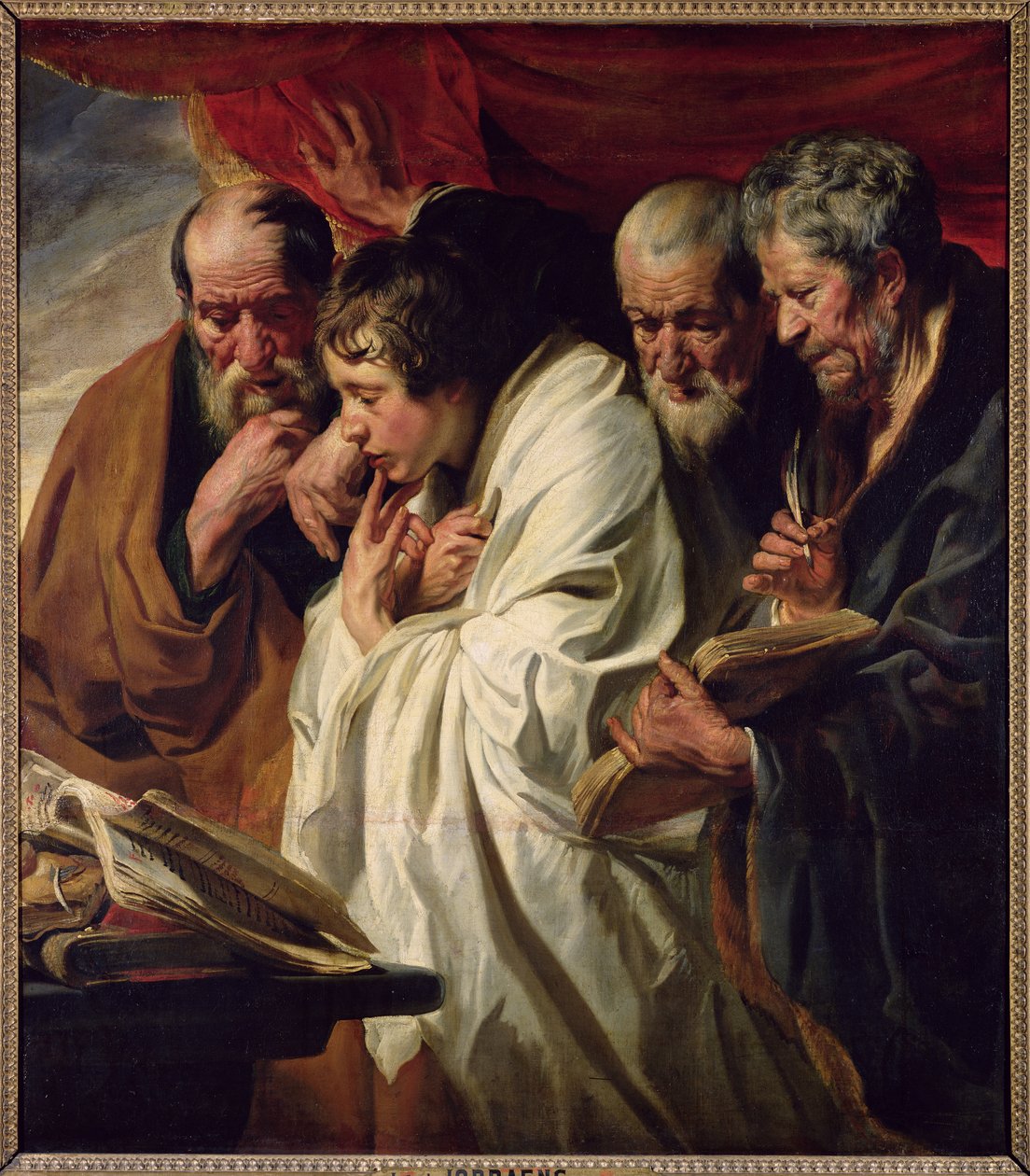 De vier evangelisten door Jacob Jordaens
