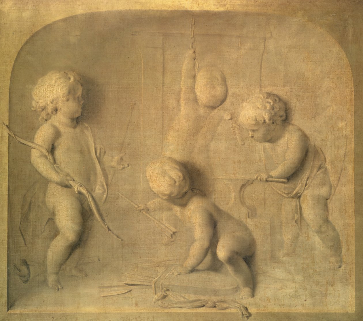 Putti maken Cupido
