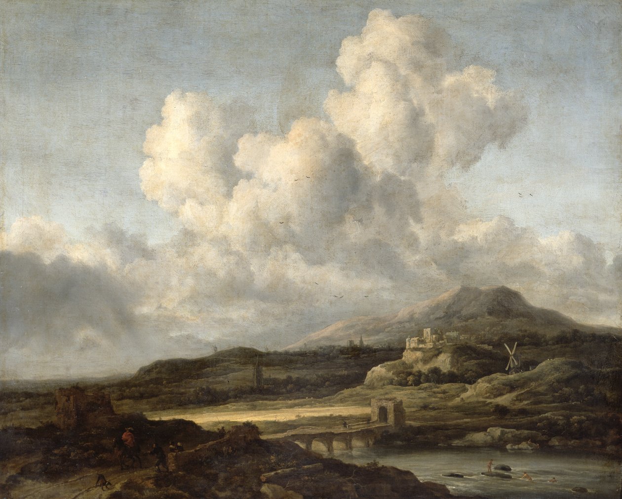 Zonnig landschap door Jacob van Ruisdael