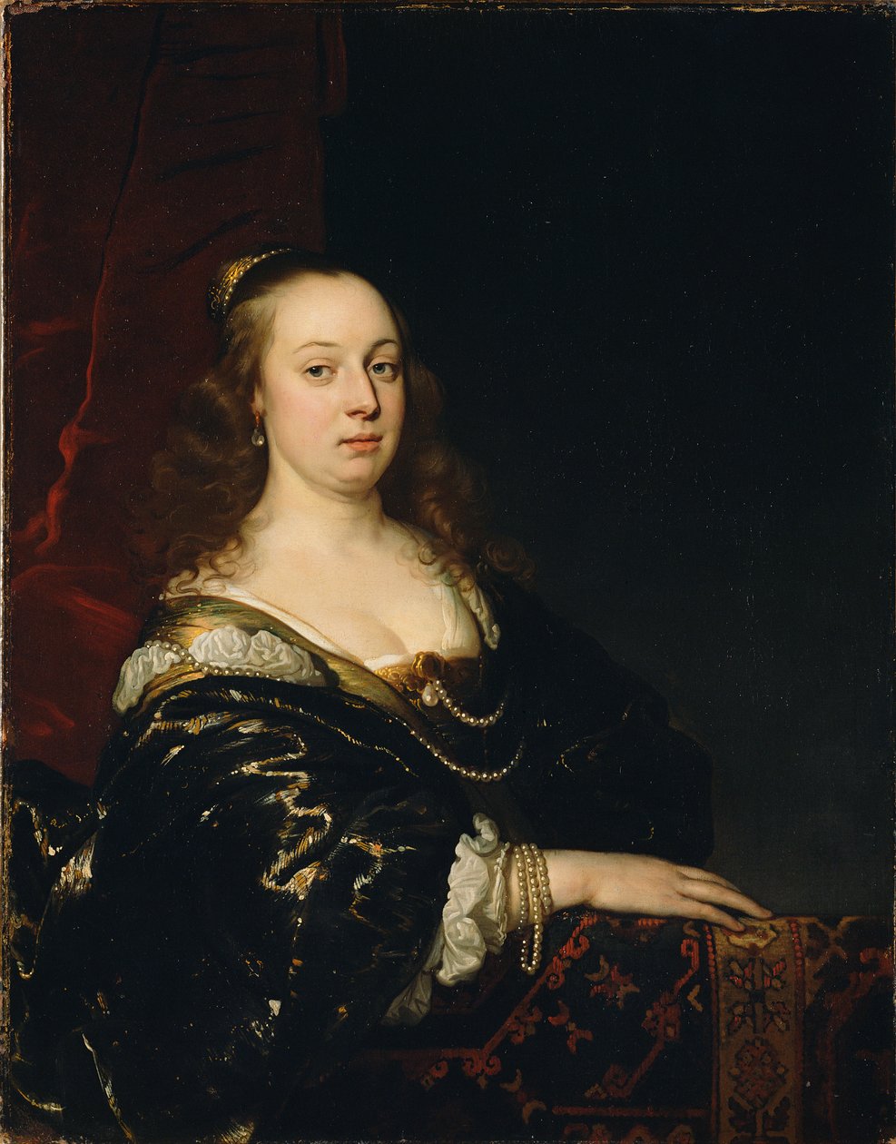Portret van een vrouw door Jacob Adriensz Backer