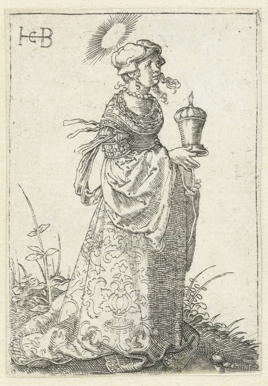 Maria Magdalena met zalfpot door Jacob Binck