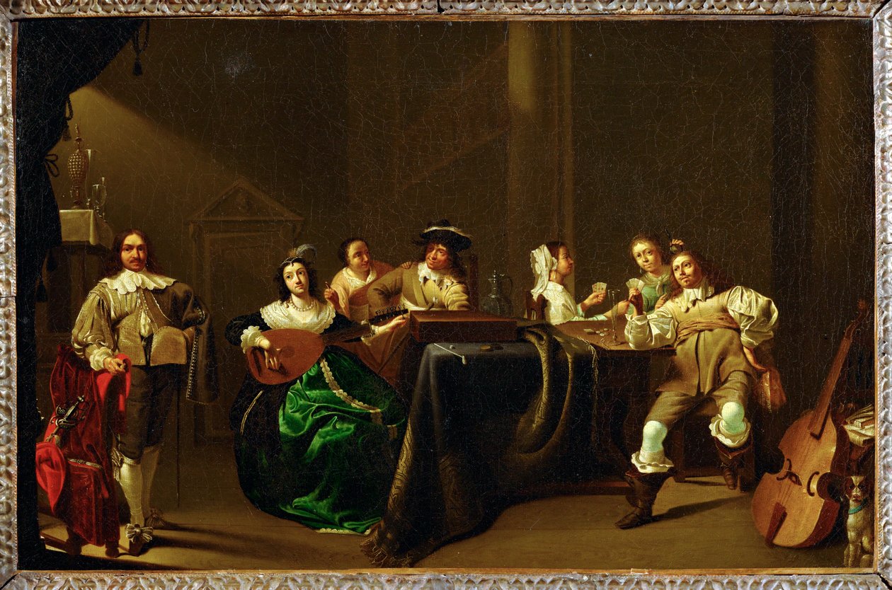 Une joyeuse compagnie - een vrolijk gezelschap ... door Jacob Duck