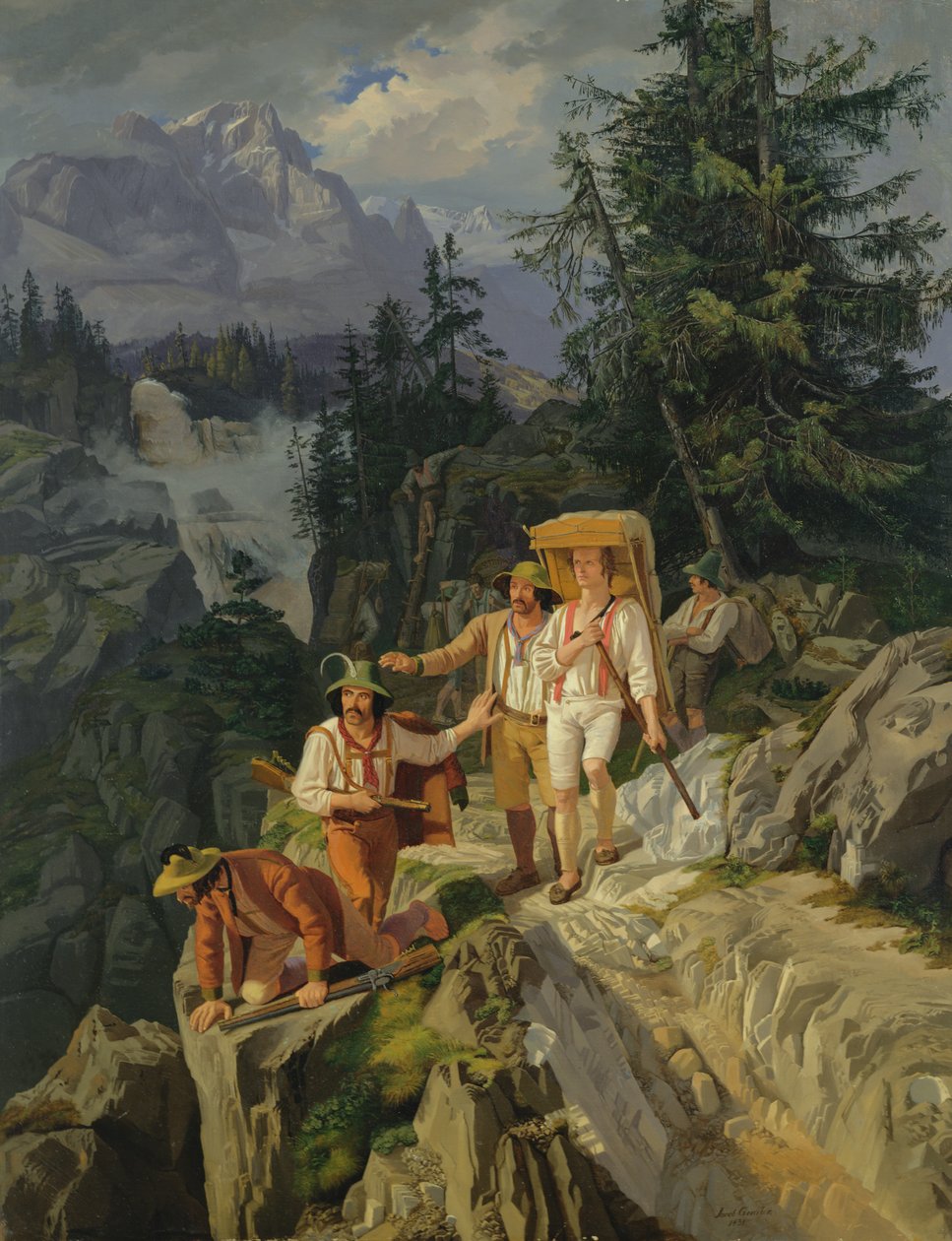Tiroolse Smokkelaars, 1831 door Jacob Gensler
