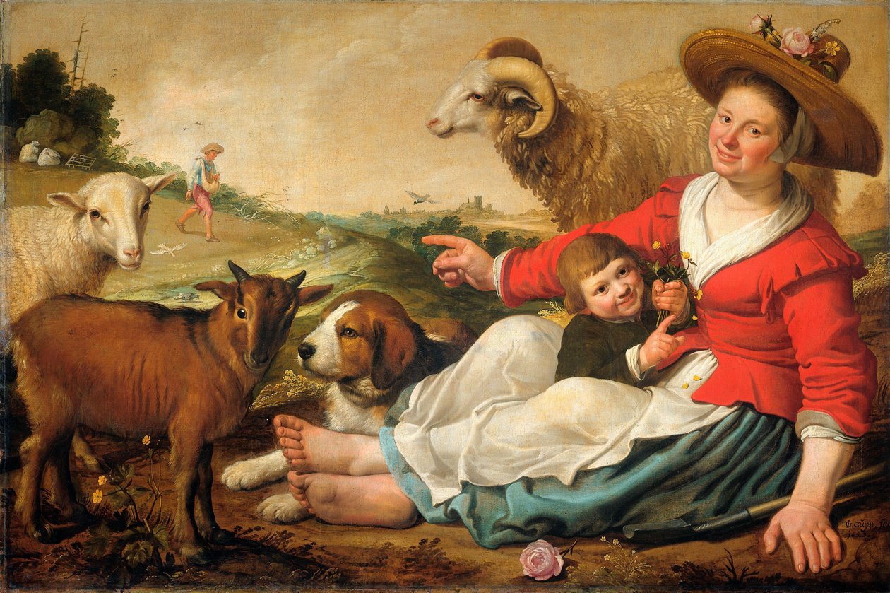 De herderin door Jacob Gerritsz Cuyp