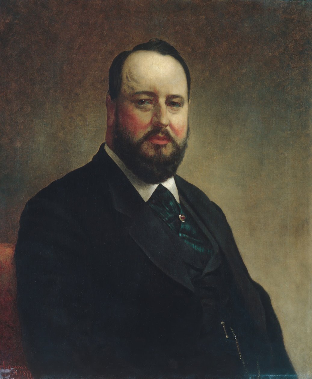 Joseph W. Drexel, 1877 door Jacob Hart Lazarus