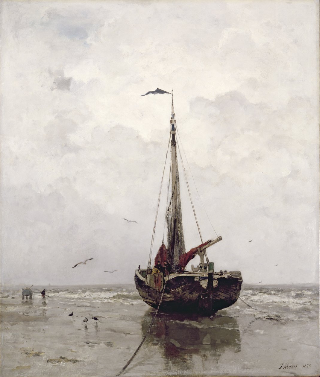 De vissersboot door Jacob Henricus or Hendricus Maris