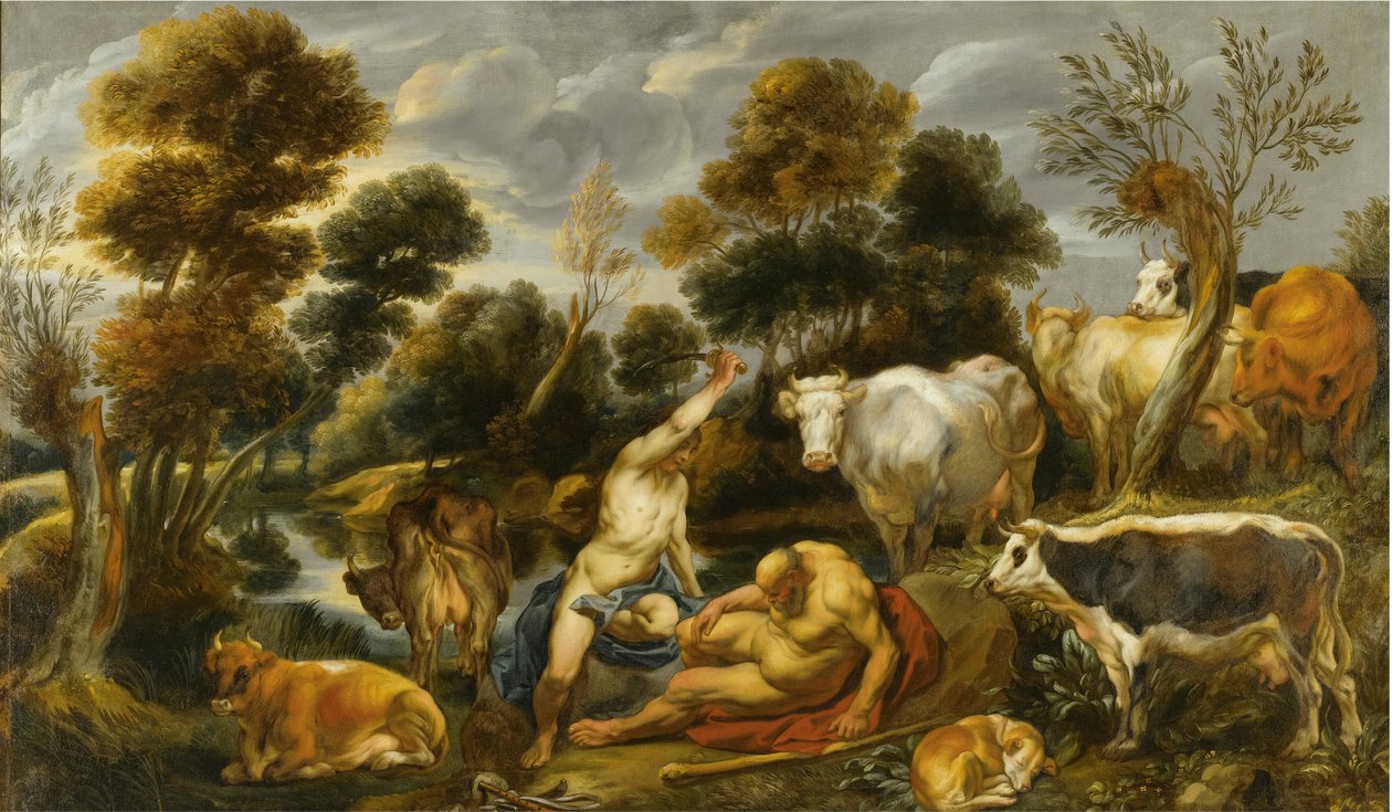 Mercurius onthoofdt Argus (Ovidius, Met.I, 568-721) door Jacob Jordaens