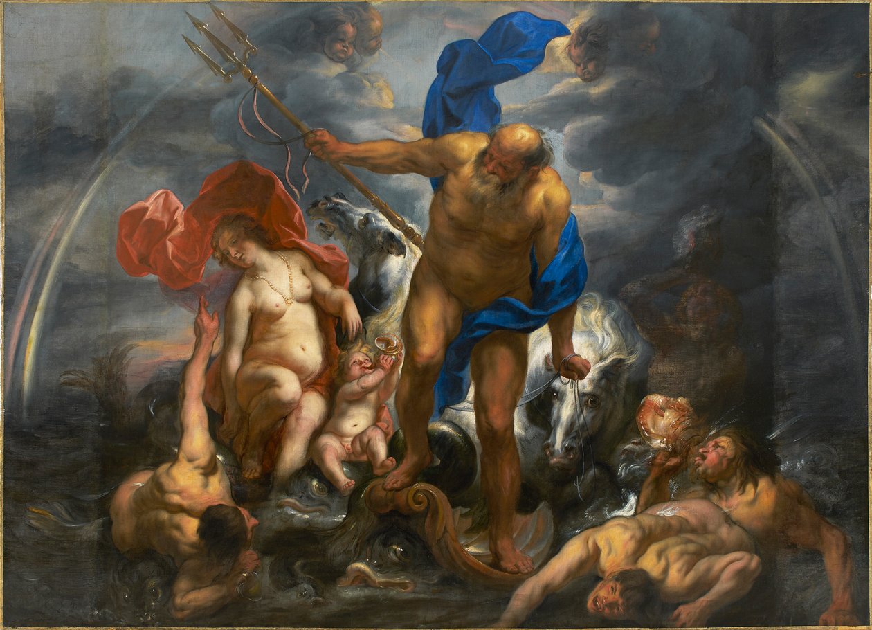 Neptunus en Amphitrite, 1644 door Jacob Jordaens