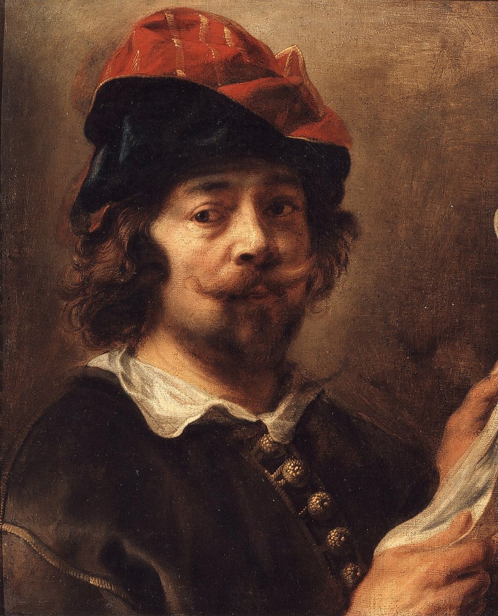 Zelfportret, ca. 1640 door Jacob Jordaens