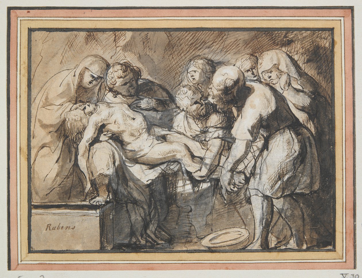 De graflegging door Jacob Jordaens