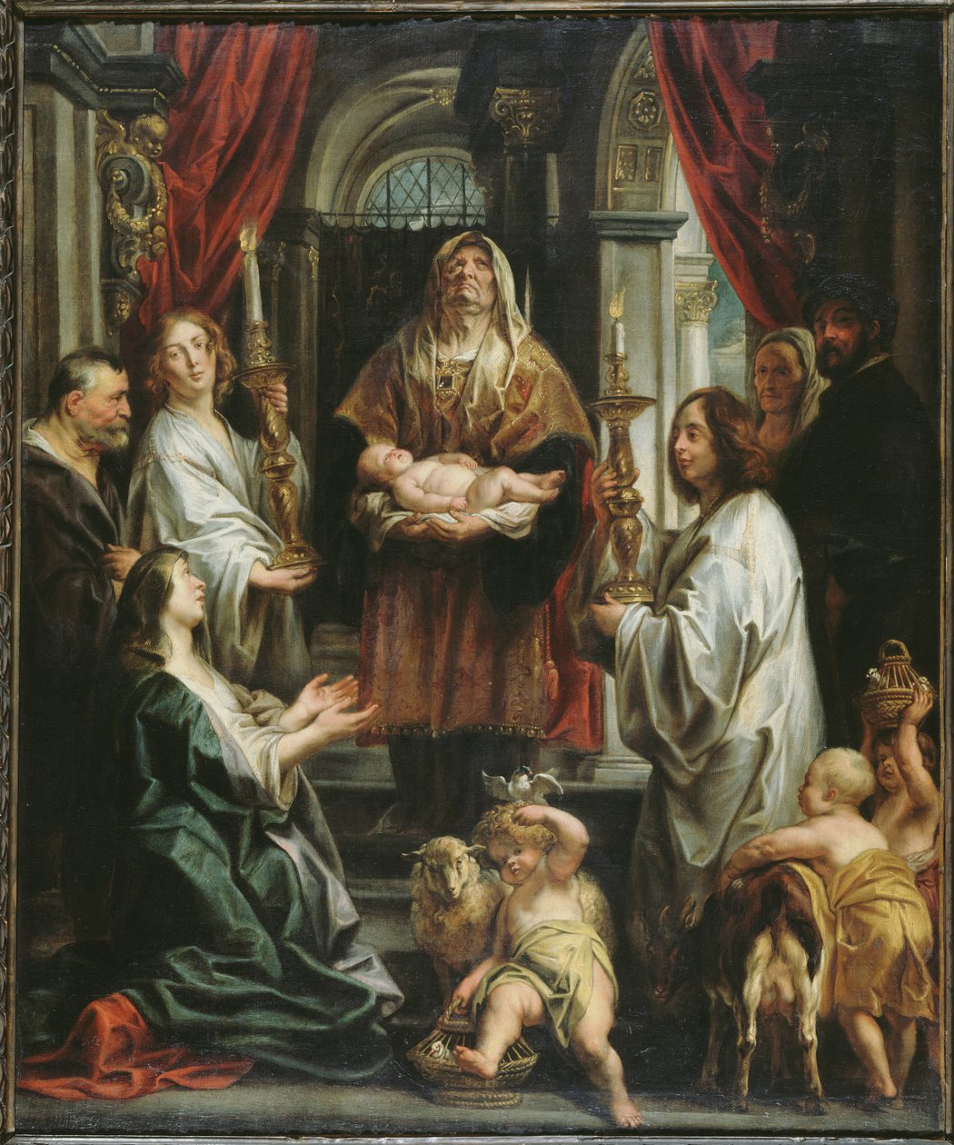 De Presentatie in de Tempel door Jacob Jordaens