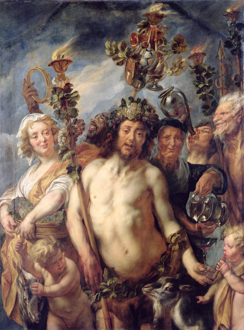 De triomf van Bacchus door Jacob Jordaens