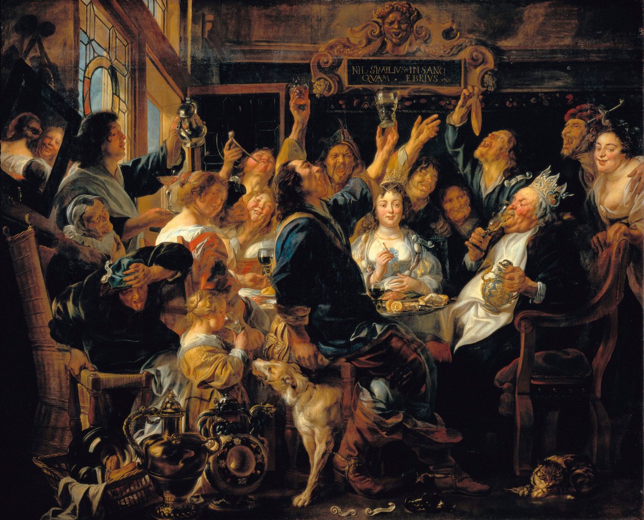 Het feest van Koning Boon door Jacob Jordaens